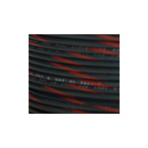OEM Colored 1mm Wire Spools Black, Red Stripe