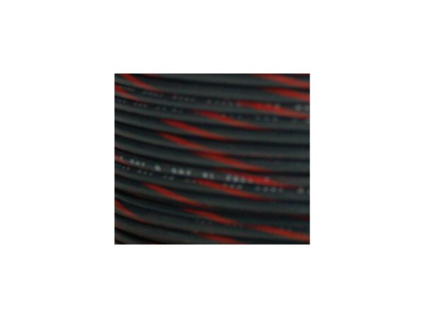 OEM Colored 1mm Wire Spools Black, Red Stripe