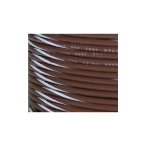 OEM Colored 1mm Wire Spools Brown, White Stripe