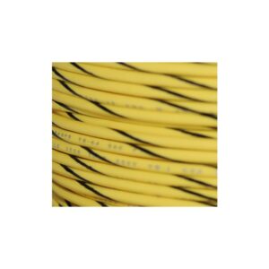 OEM Colored 1mm Wire Spools Yellow, Black Stripe