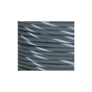 OEM Colored 1mm Wire Spools Gray, White Stripe