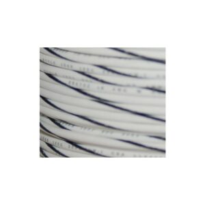 OEM Colored 1mm Wire Spools White, Black Stripe