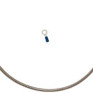 Oil Sending Harness Cover, Stainless Braided And Clear Coated, Stock Length, Universal Fittment Oil Sending Harness