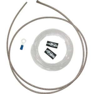 Regulator Harness "DIY" Kit Fits All Regulators. (1) Stainless Braid, (1) Clear Heat Shrink. Regulator Wiring Cover