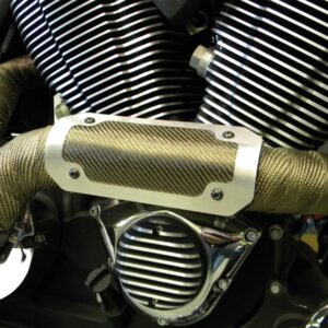 Flexible Heat Shields Titanium Carbon-Look