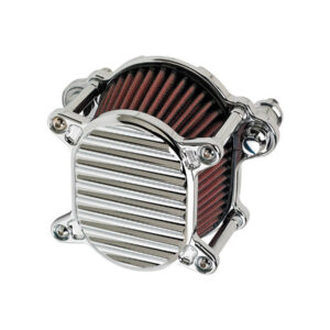 Omega Finned Air Cleaner Chrome
