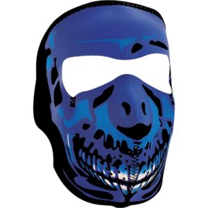 Chrome Skull Neoprene Full Face Mask