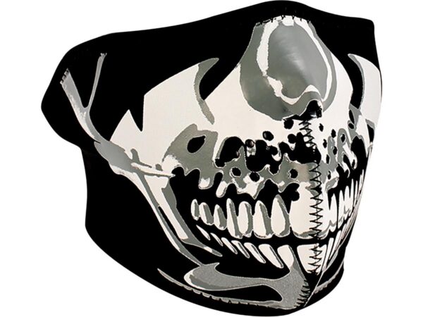 Chrome Skull Neoprene Full Face Mask
