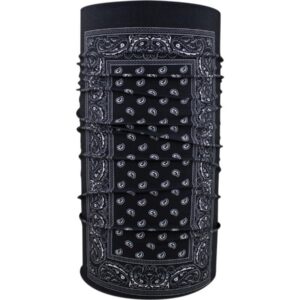 Black Paisley Motley Polyester Series Tube