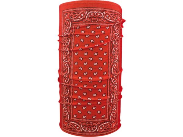 Red Paisley Motley Polyester Series Tube
