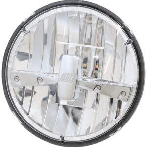 Type 3 7" LED Reflector Headlight Insert Chrome bulb shield Chrome Clear LED
