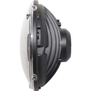 Type 3 7" LED Reflector Headlight Insert Black bulb shield Black Clear LED