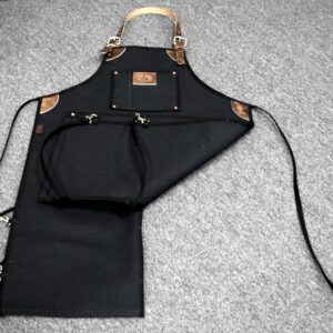 Heavy Duty Bike Builder Apron Split Legs Black