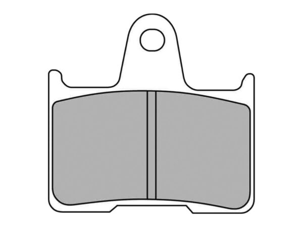 Road Platinum Mid-Metallic Brake Pads Organic Rear