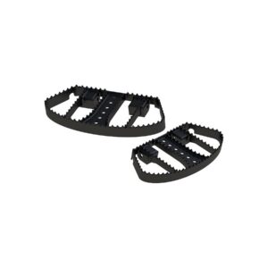 MX-Style Passenger Floorboards Black Powder Coated Satin