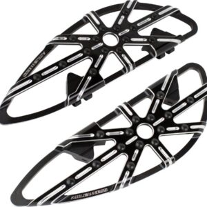 10-Gauge Driver Floorboards Black, Anodized