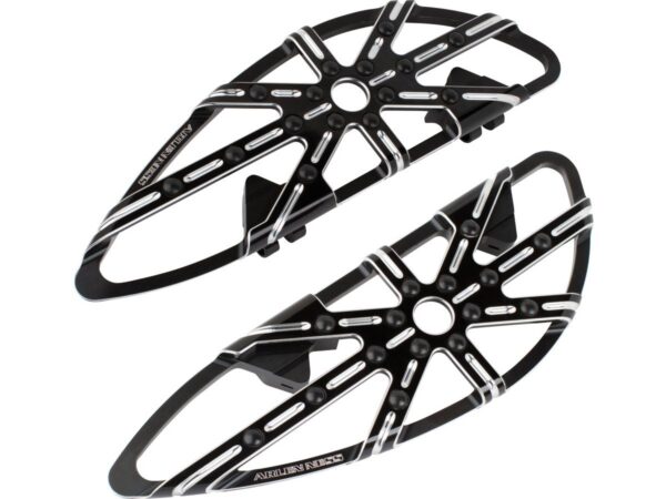 10-Gauge Driver Floorboards Black, Anodized