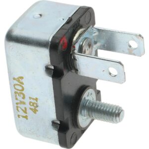 Circut Breaker 30 Amp, with 10-32 stud and 2 1/4" blade terminals spades