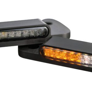OEM Hand Control LED Turn Signal/Position Lights Black Anodized Smoke LED