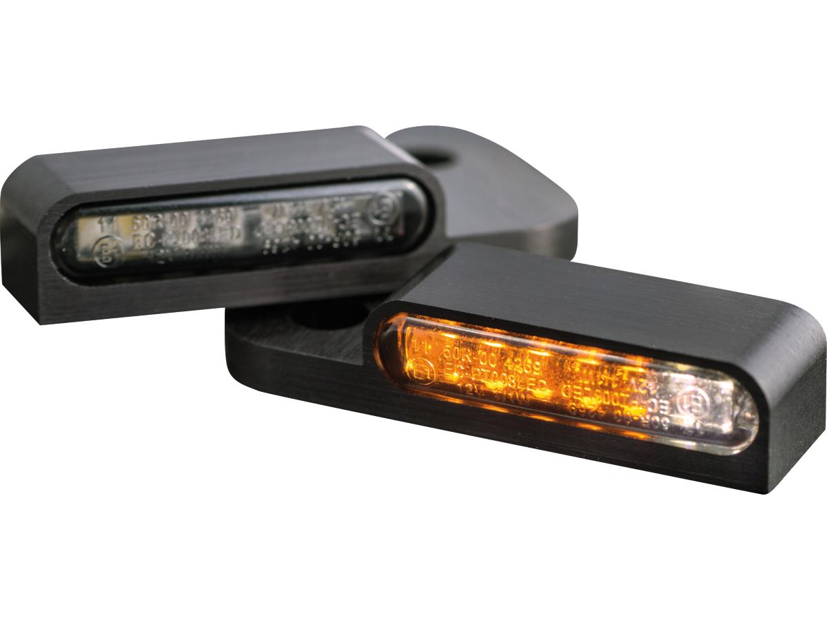 OEM Hand Control LED Turn Signal/Position Lights Black Anodized Smoke LED