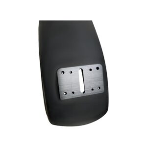 Mid-Mount License Plate Adapter Black Anodized