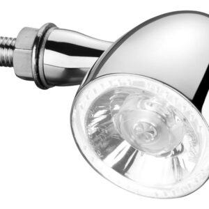 Bullet 1000 PL White LED Turn Signal/Position Light Chrome White LED