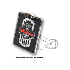Squeeze License Plate Base Plate Germany 200x180mm,, Including License Plate Light Black