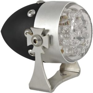 Retro LED Taillight Aluminum Satin Black Satin Clear LED