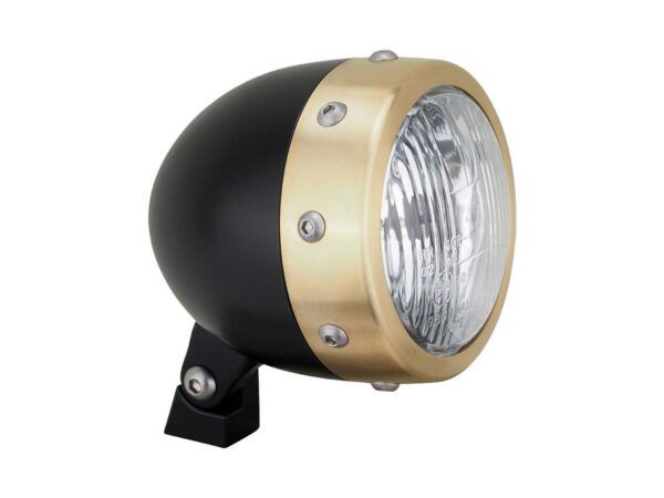 Retro 4 3/4" Headlight Black H4 — изображение 4