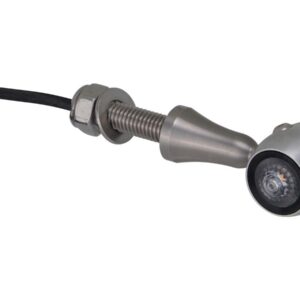 Retro LED Turn Signal V2A Satin stem Aluminum Satin Brass Satin Clear