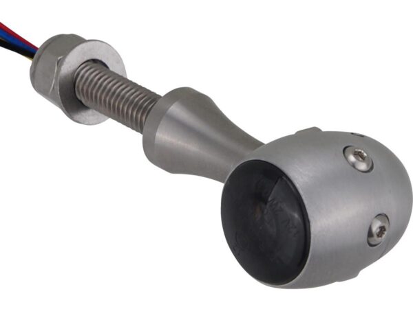Retro LED Turn Signal/Taillight/Brake Light V2A Satin stem Aluminum Satin Aluminium Satin Smoke
