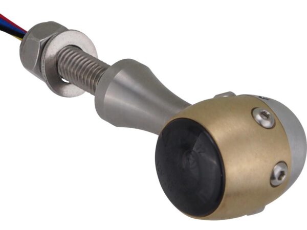 Retro LED Turn Signal/Taillight/Brake Light V2A Satin stem Brass Satin Aluminium Satin Smoke