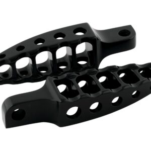 Moto Foot Pegs Straight Male Mount Black