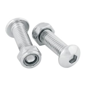 Hardware Mounting Kit For Moto Foot Pegs, Chrome Mounting Kit for Moto Pegs