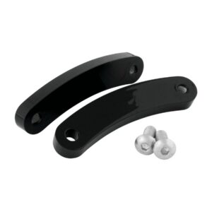 Relocation Bracket For Passenger Pegs, Powder Coat Passenger Pegs Relocation Bracket Black Powder Coated