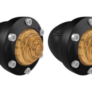Tracker LED Turn Signal Black Gloss Amber LED