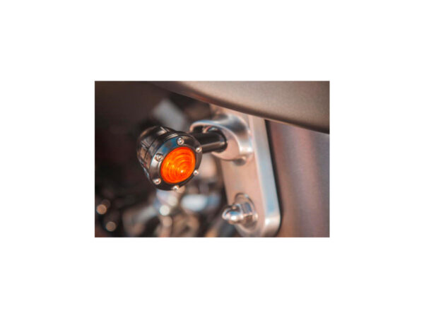 Tracker LED Turn Signal Black Gloss Amber LED — изображение 2