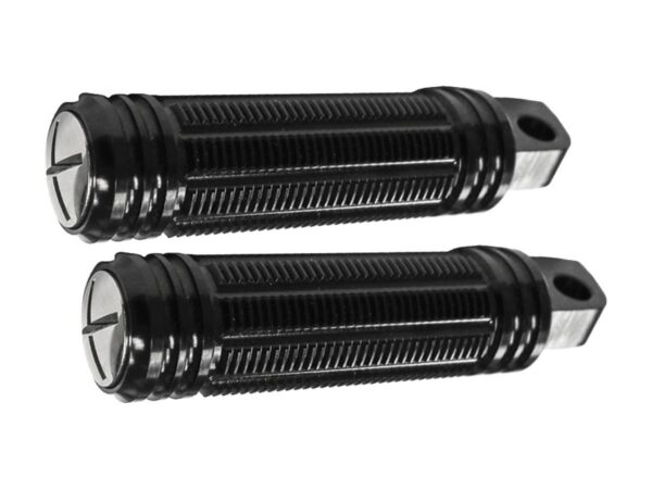 Stash Footpegs Black, Anodized