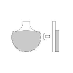 Semi Metallic Compound G1054 Brake Pad Organic Front