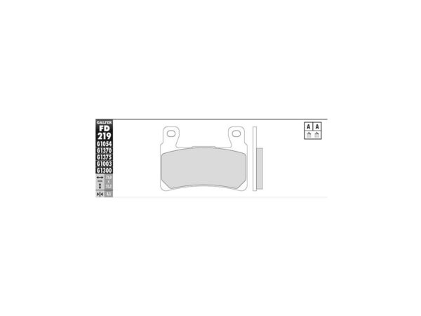 Sintered G1370 Brake Pads Sinter Front
