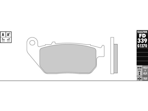 Sintered G1370 Brake Pads Sinter Front