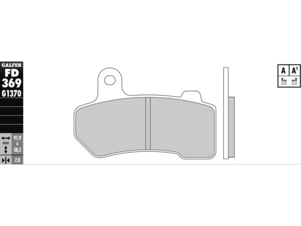 Sintered G1370 Brake Pads Sinter Front Rear