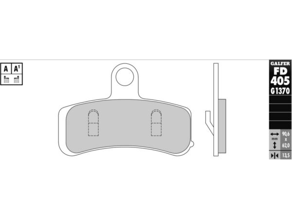 Sintered G1370 Brake Pads Sinter Front