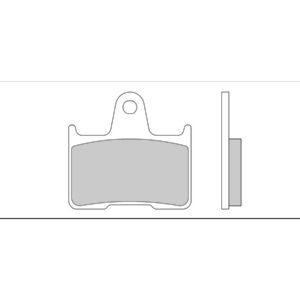 Semi Metallic Compound G1054 Brake Pad Organic Rear