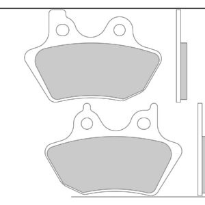 Semi Metallic Compound G1054 Brake Pad Organic Rear
