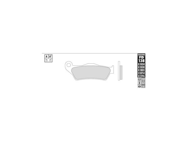 Sintered G1370 Brake Pads Sinter Rear