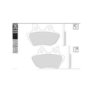 Sintered G1370 Brake Pads Sinter Rear