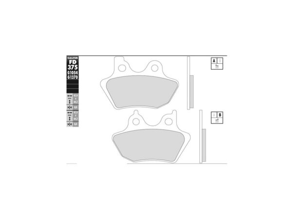 Sintered G1370 Brake Pads Sinter Rear