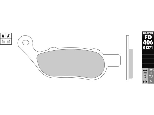 Sintered G1371 Brake Pads Sinter Rear