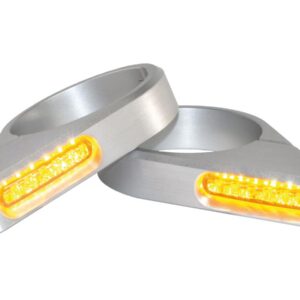 ZC-Line Classic LED Turn Signal Silver Anodized Clear LED